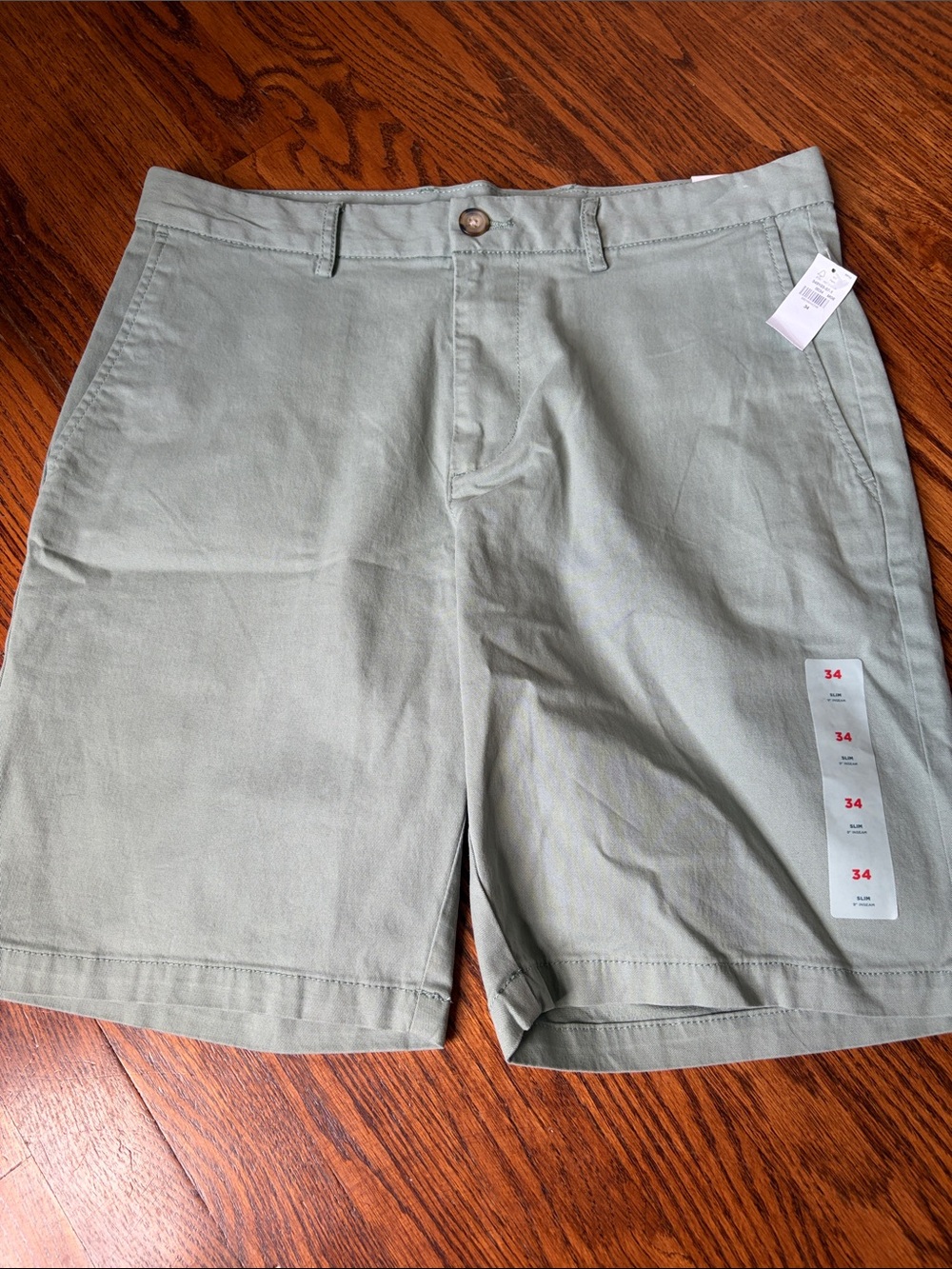 Old Navy Men's Casual Olive Green Chino Shorts 9”inseam